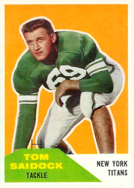 1960 Fleer Tom Saidock #64 Football Card