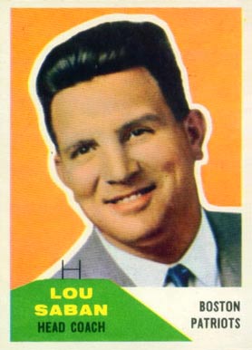 1960 Fleer Lou Saban #55 Football Card