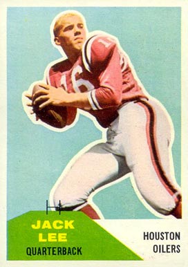 1960 Fleer Jack Lee #38 Football Card