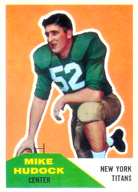 1960 Fleer Mike Hudock #23 Football Card