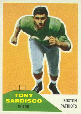 1960 Fleer Tony Sardisco #21 Football Card