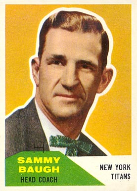 1960 Fleer Sammy Baugh #20 Football Card
