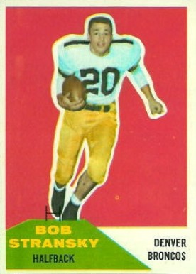 1960 Fleer Bob Stransky #10 Football Card