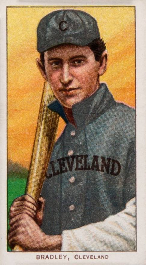 1909 White Borders Piedmont Factory 42 Bradley, Cleveland #46 Baseball Card