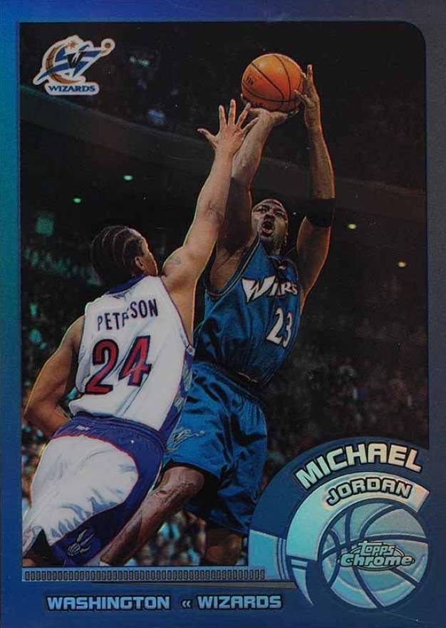 2002 Topps Chrome Michael Jordan #10 Basketball Card