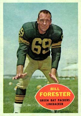 1960 Topps Bill Forester #58 Football Card