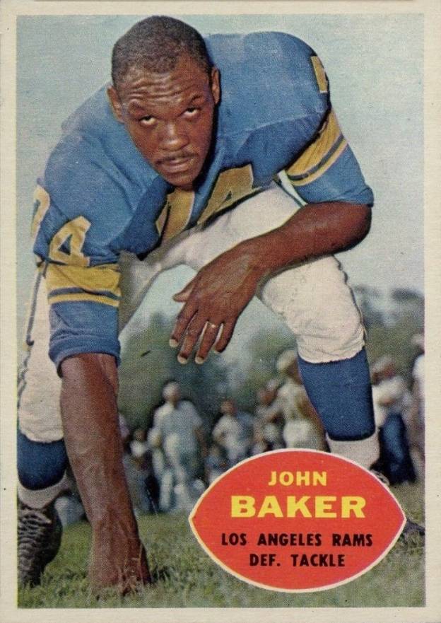 1960 Topps John Baker #70 Football Card