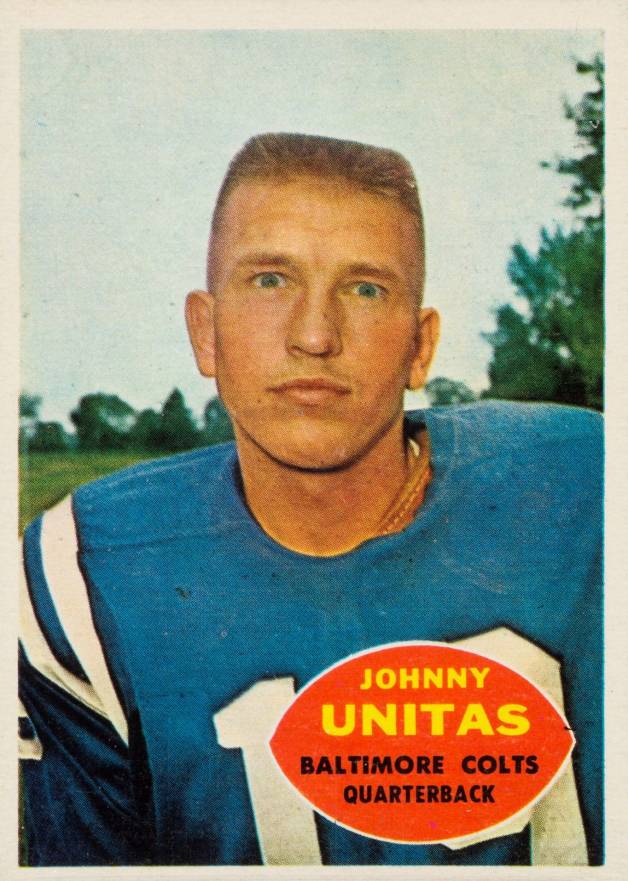 1960 Topps Johnny Unitas #1 Football Card