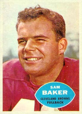 1960 Topps Sam Baker #24 Football Card