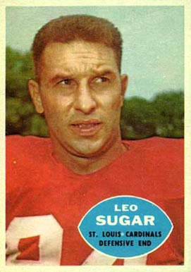 1960 Topps Leo Sugar #110 Football Card