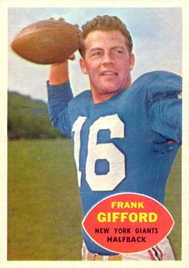 1960 Topps Frank Gifford #74 Football Card