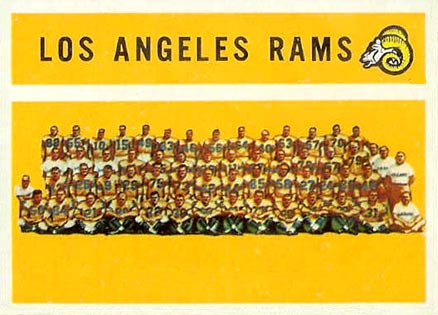 1960 Topps Los Angeles Rams Team #71 Football Card