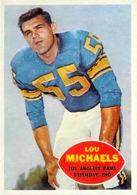 1960 Topps Lou Michaels #69 Football Card