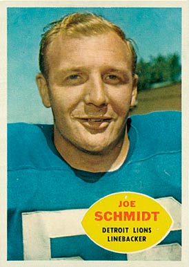 1960 Topps Joe Schmidt #46 Football Card