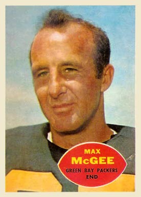 1960 Topps Max McGee #55 Football Card