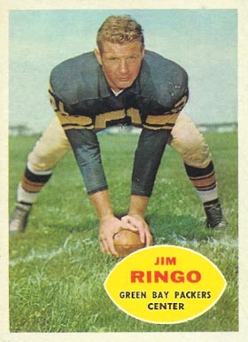 1960 Topps Jim Ringo #57 Football Card