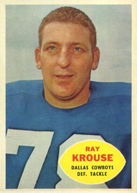 1960 Topps Ray Krouse #40 Football Card