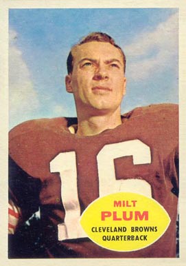 1960 Topps Milt Plum #22 Football Card