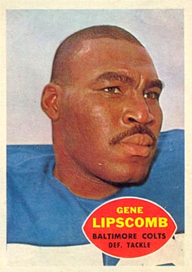1960 Topps Gene Lipscomb #10 Football Card