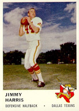 1961 Fleer Jimmy Harris #207 Football Card