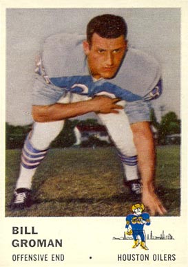 1961 Fleer Bill Groman #172 Football Card