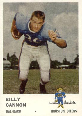 1961 Fleer Billy Cannon #171 Football Card