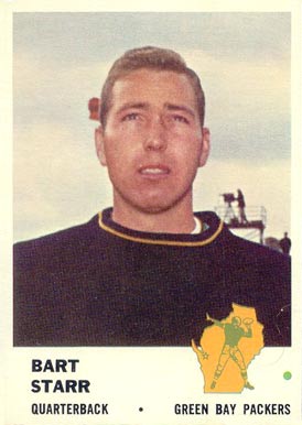 1961 Fleer Bart Starr #88 Football Card