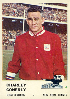 1961 Fleer Charley Conerly #68 Football Card