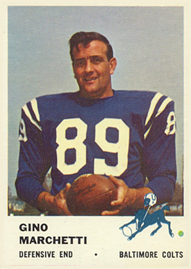 1961 Fleer Gino Marchetti #37 Football Card