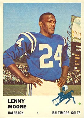 1961 Fleer Lenny Moore #32 Football Card
