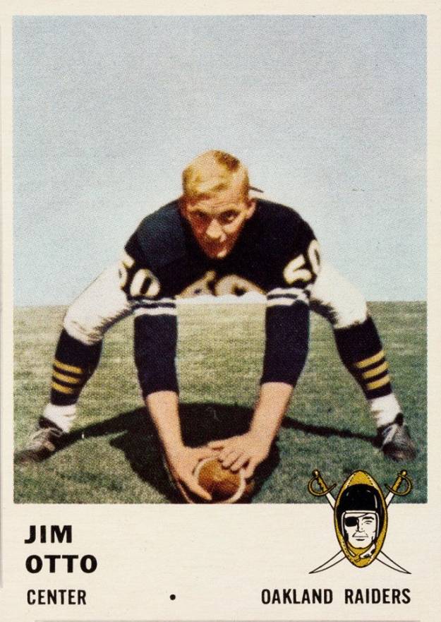 1961 Fleer Jim Otto #197 Football Card