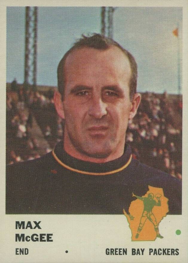1961 Fleer Max McGee #93 Football Card
