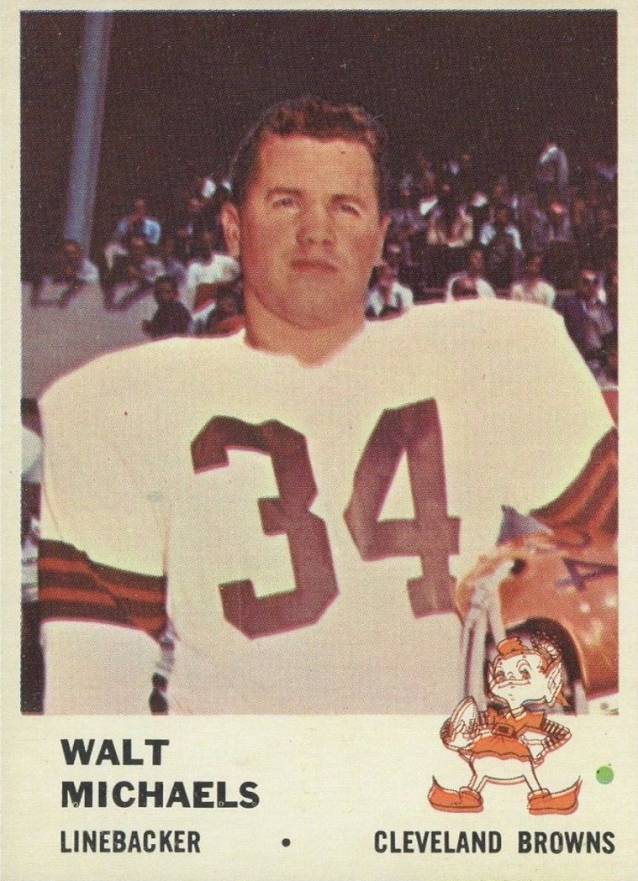 1961 Fleer Walt Michaels #18 Football Card