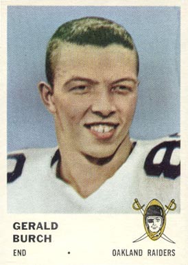 1961 Fleer Gerald Burch #193 Football Card