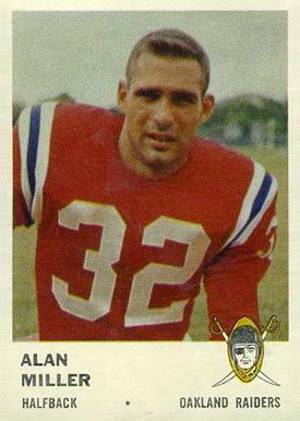 1961 Fleer Alan Miller #191 Football Card