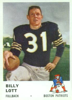 1961 Fleer Billy Lott #178 Football Card