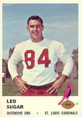 1961 Fleer Leo Sugar #28 Football Card