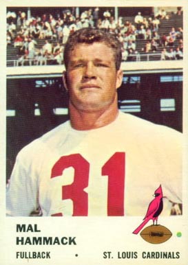 1961 Fleer Mal Hammack #20 Football Card