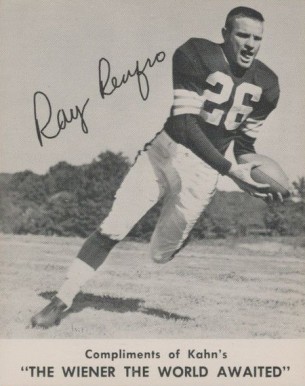 1961 Kahn's Wieners Ray Renfro # Football Card