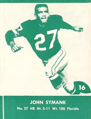 1961 Lake to Lake Packers John Symank #16 Football Card