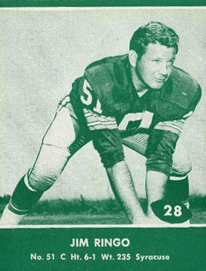 1961 Lake to Lake Packers Jim Ringo #28 Football Card
