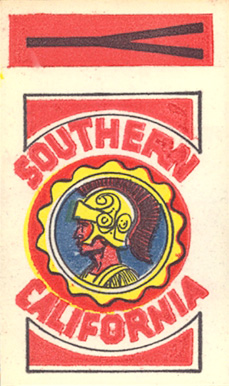 1961 Topps Stickers USC Trojans #Y Football Card