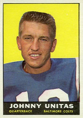 1961 Topps Johnny Unitas #1 Football Card