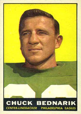 1961 Topps Chuck Bednarik #101 Football Card