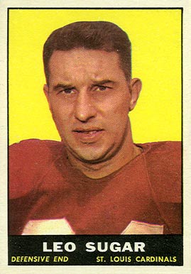 1961 Topps Leo Sugar #119 Football Card