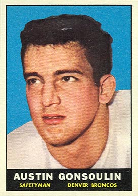1961 Topps Goose Gonsoulin #192 Football Card