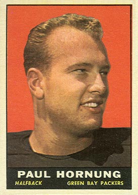 1961 Topps Paul Hornung #40 Football Card