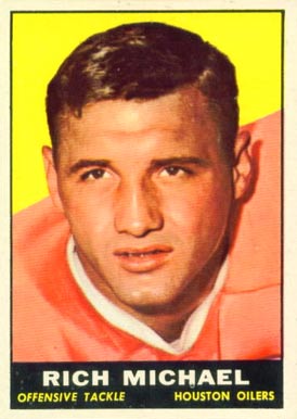1961 Topps Rich Michael #143 Football Card