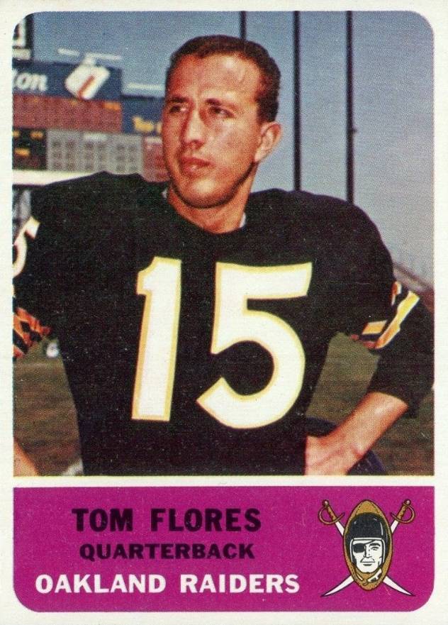 1962 Fleer Tom Flores #68 Football Card