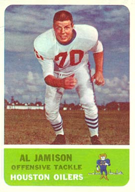 1962 Fleer Al Jamison #50 Football Card